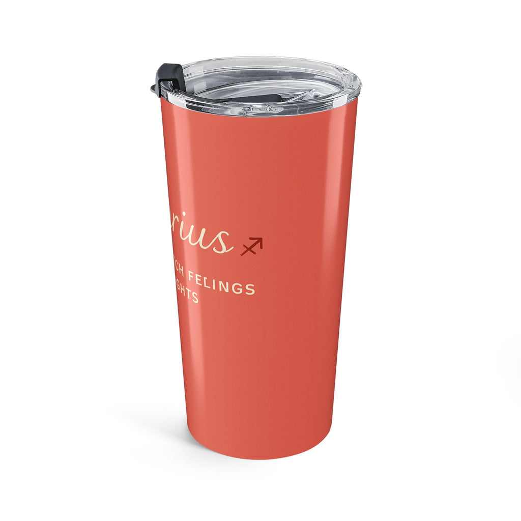 Sagittarius 20oz Tumbler – 'I Don't Catch Feelings, I Catch Flights' Travel Coffee Cup