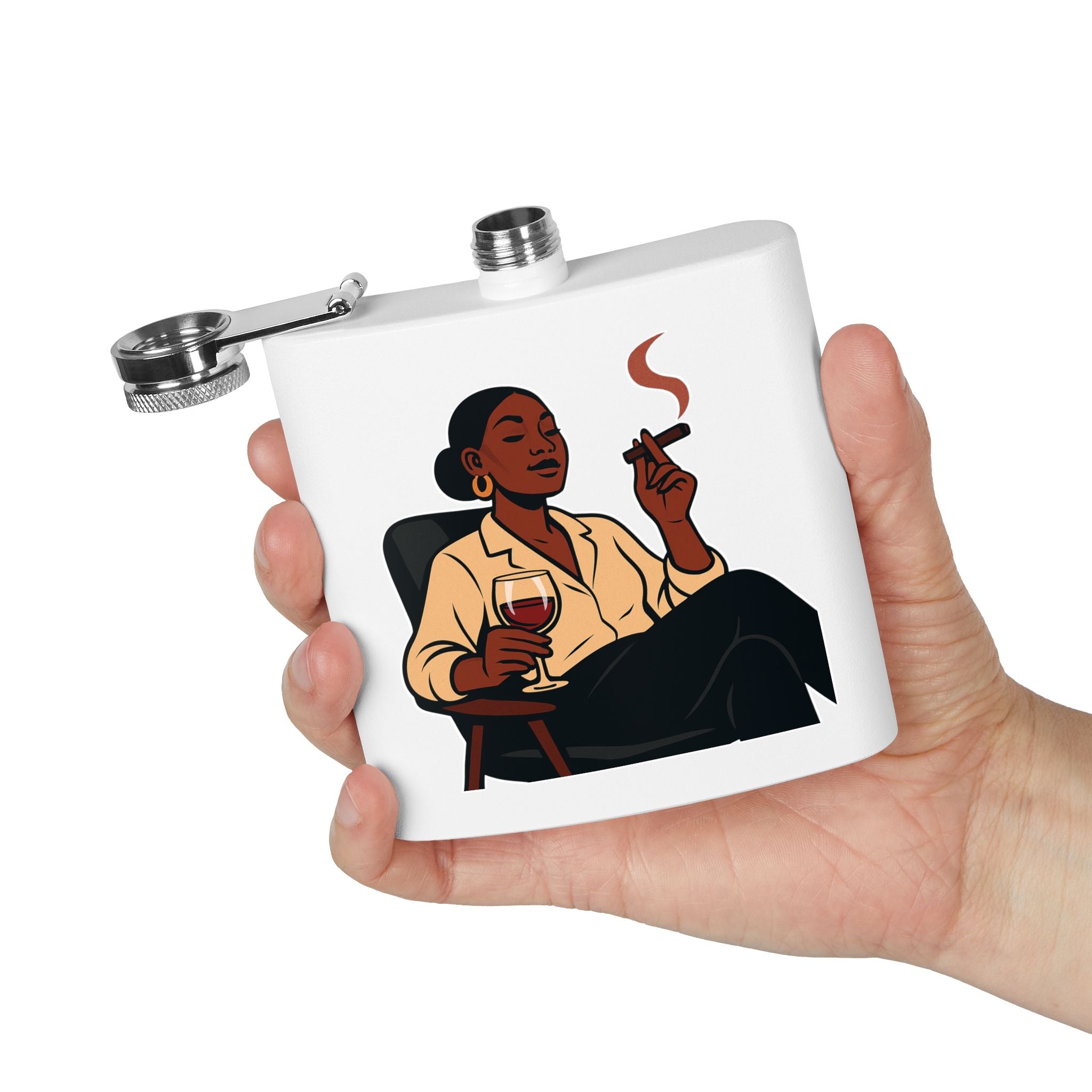 Stainless Steel Flask, 6oz