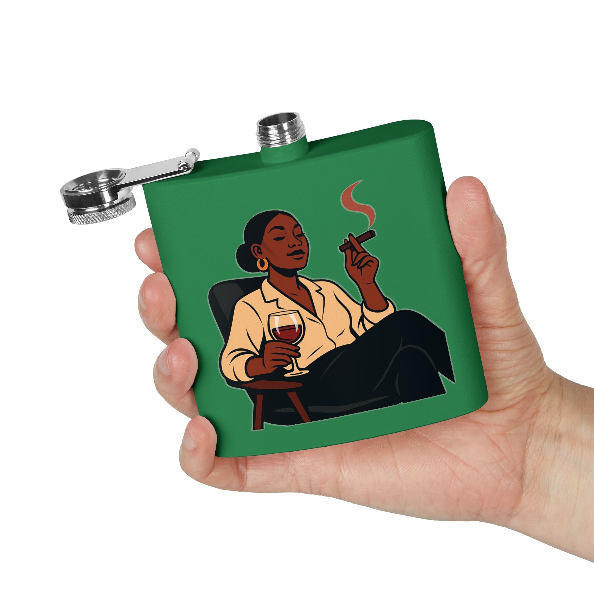 Stainless Steel Flask, 6oz