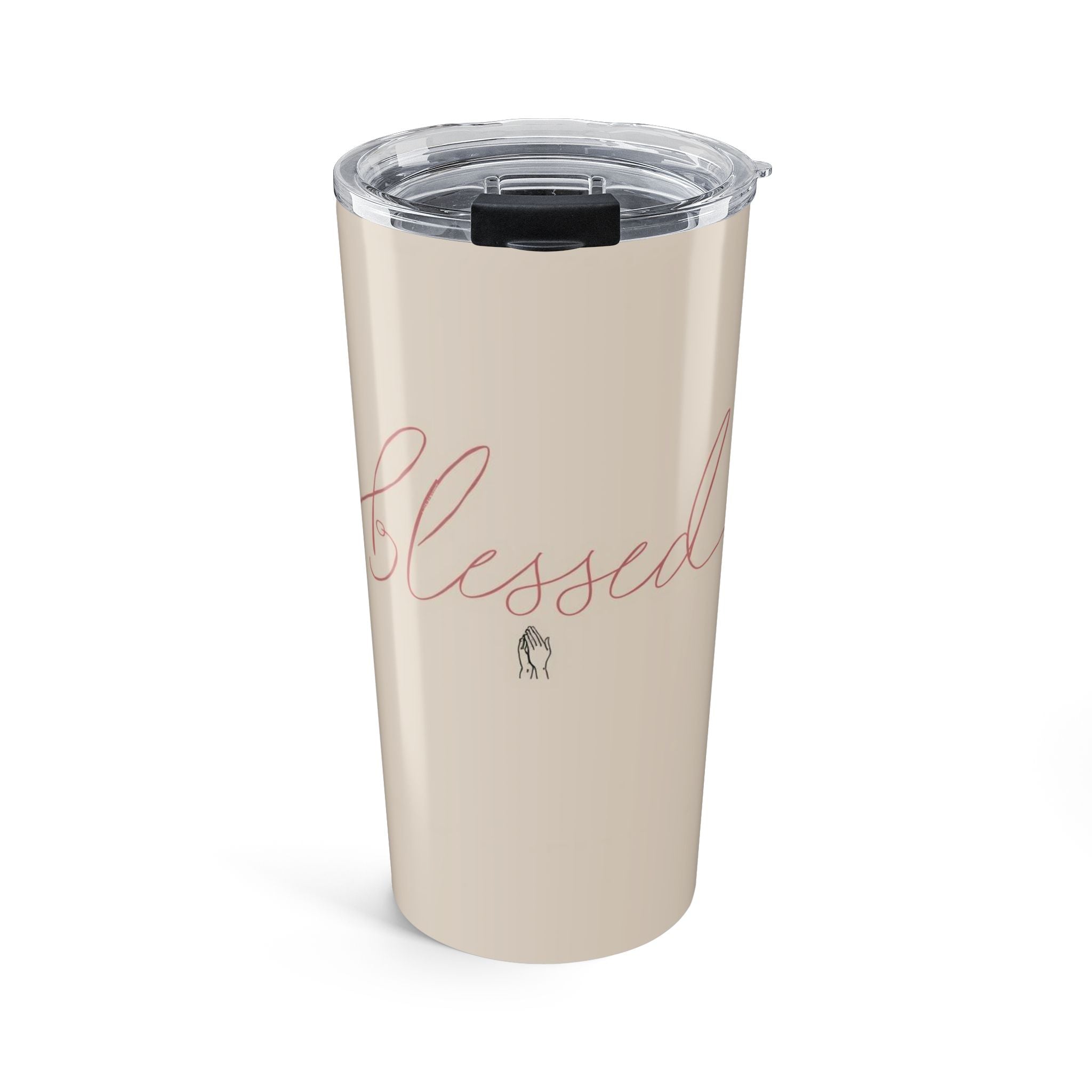 Blessed 20oz Tumbler – Beige Insulated Travel Cup