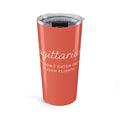 Sagittarius 20oz Tumbler – 'I Don't Catch Feelings, I Catch Flights' Travel Coffee Cup
