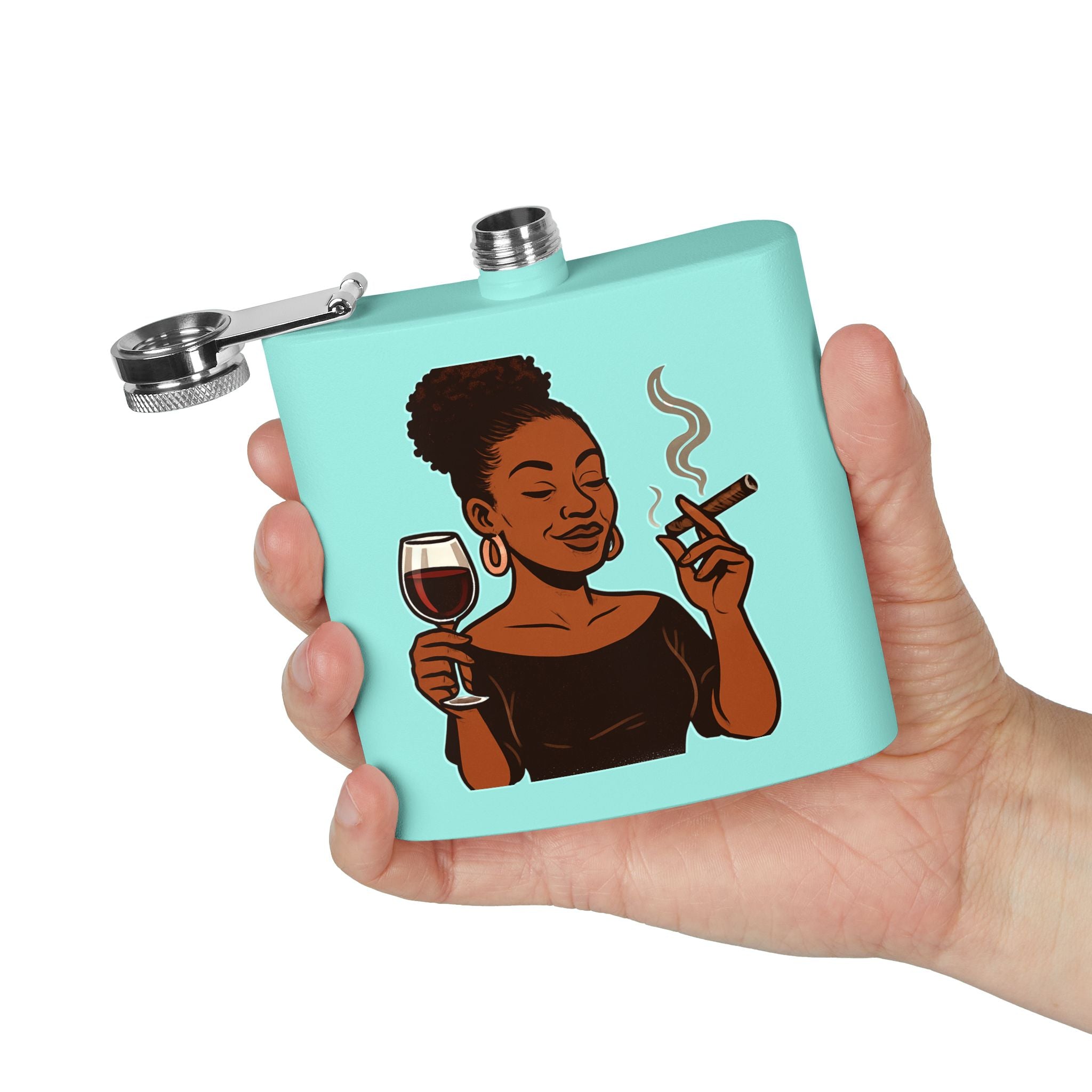 Stainless Steel Flask, 6oz