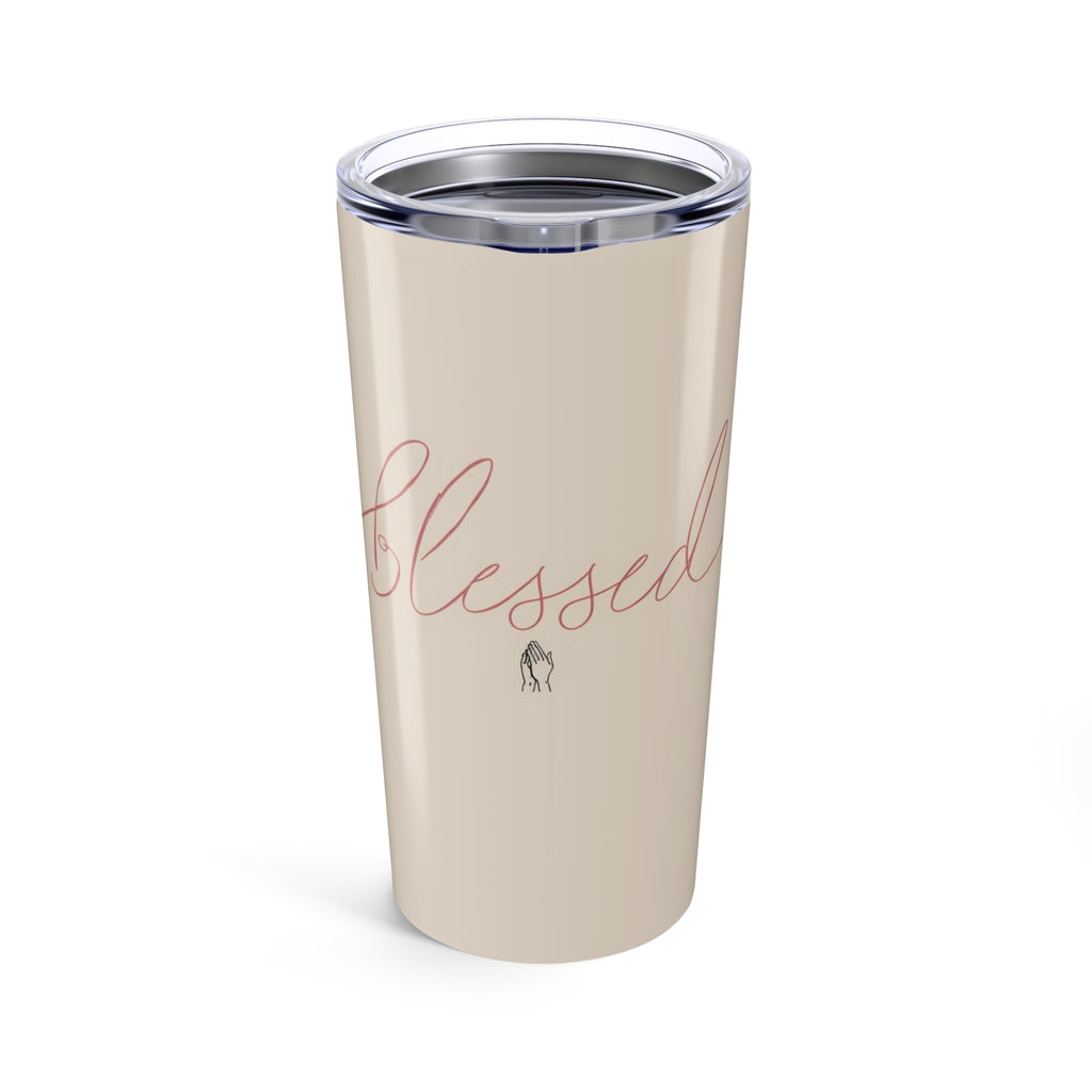 Blessed 20oz Tumbler – Beige Insulated Travel Cup