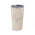 Blessed 20oz Tumbler – Beige Insulated Travel Cup