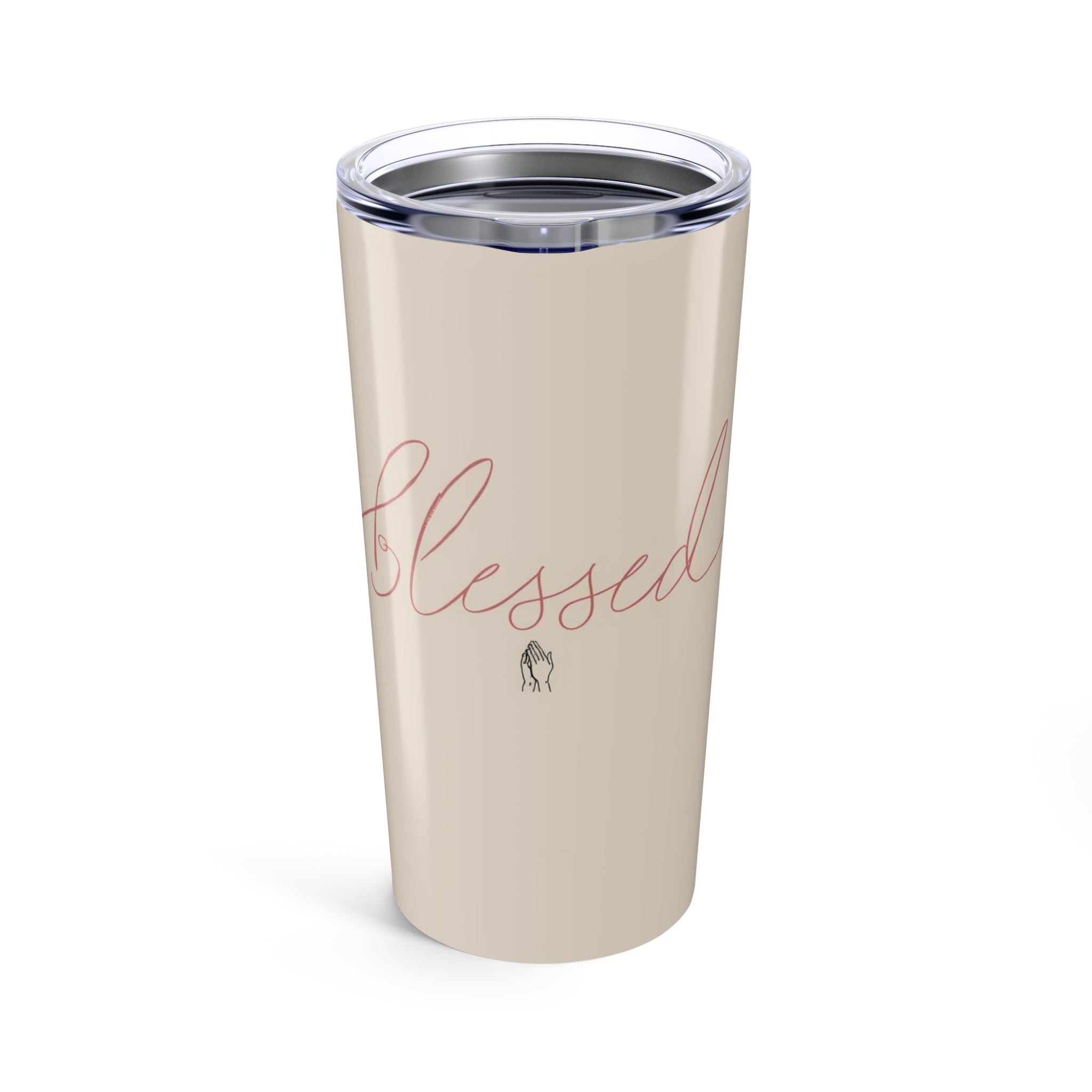 Blessed 20oz Tumbler – Beige Insulated Travel Cup