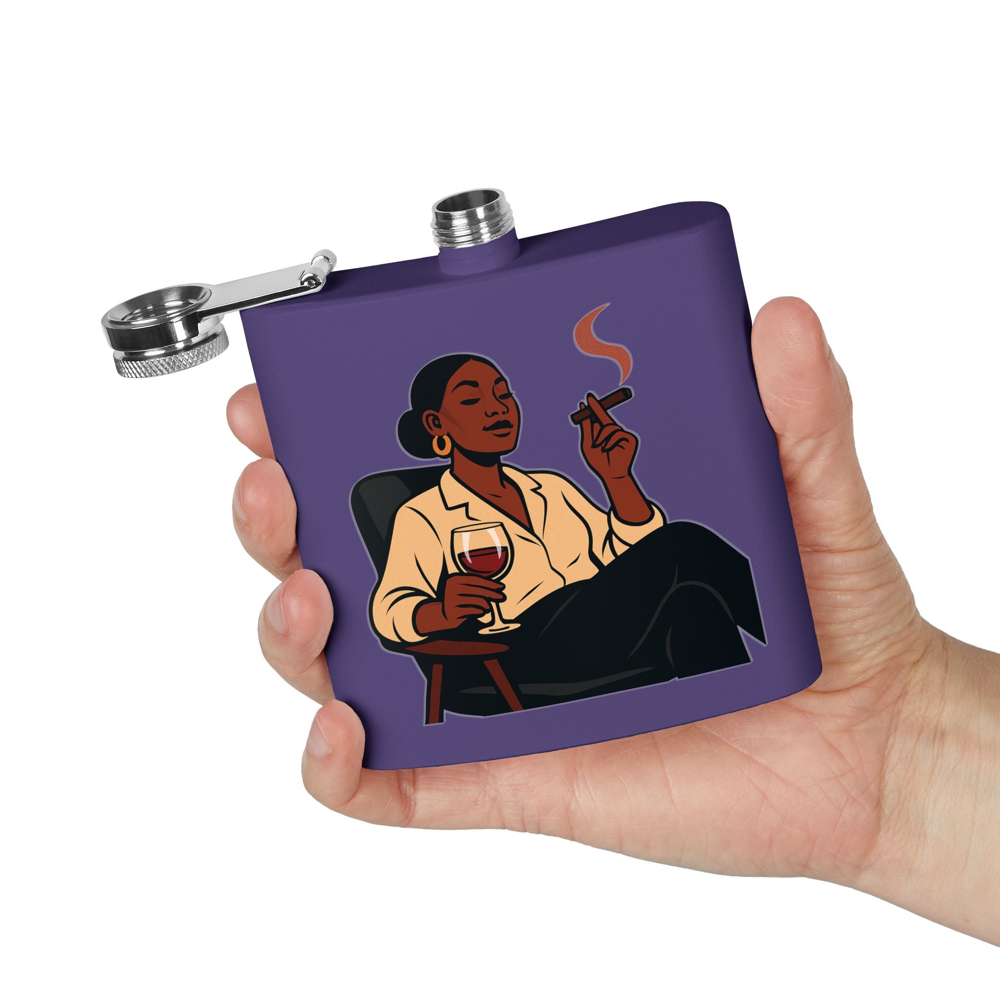 Stainless Steel Flask, 6oz