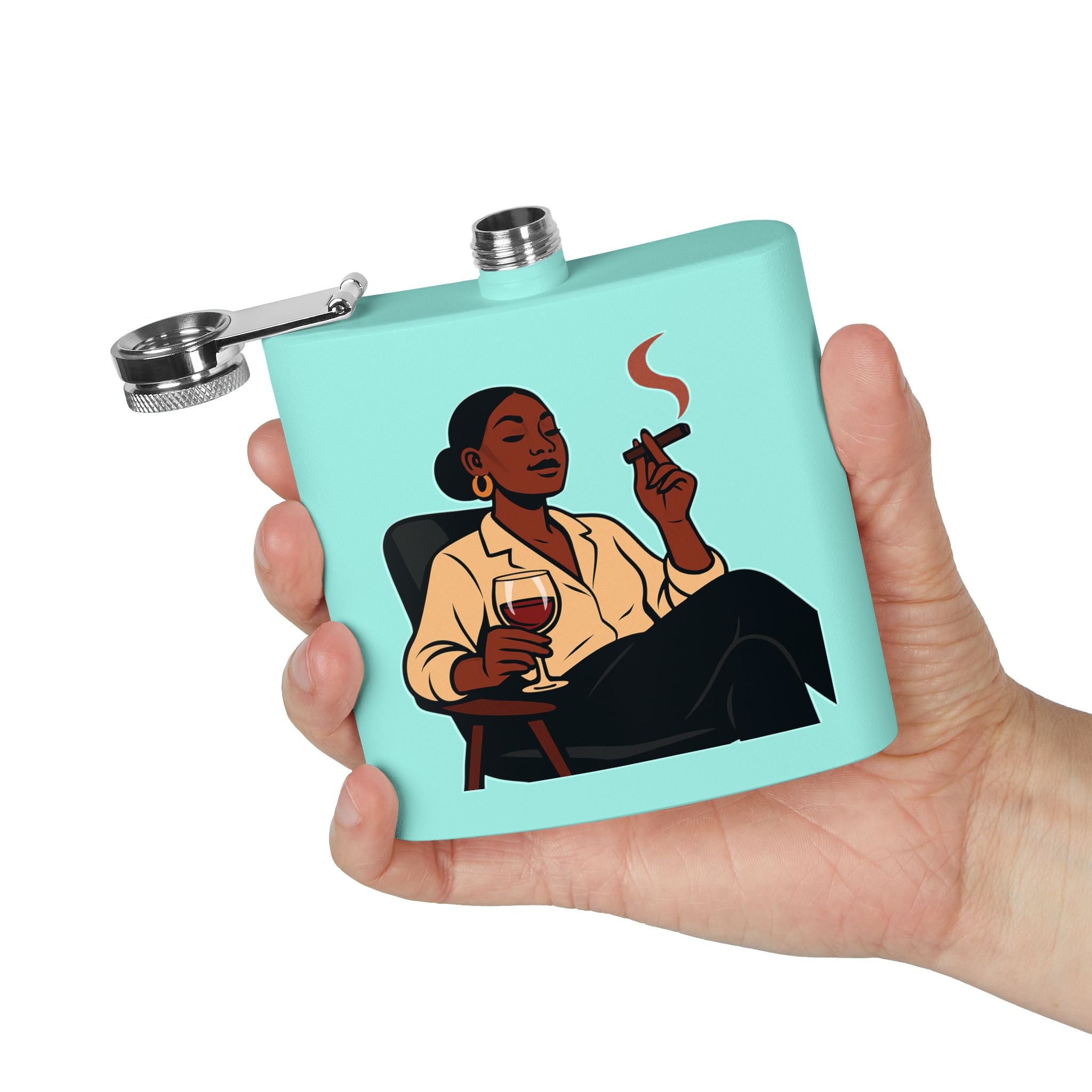 Stainless Steel Flask, 6oz