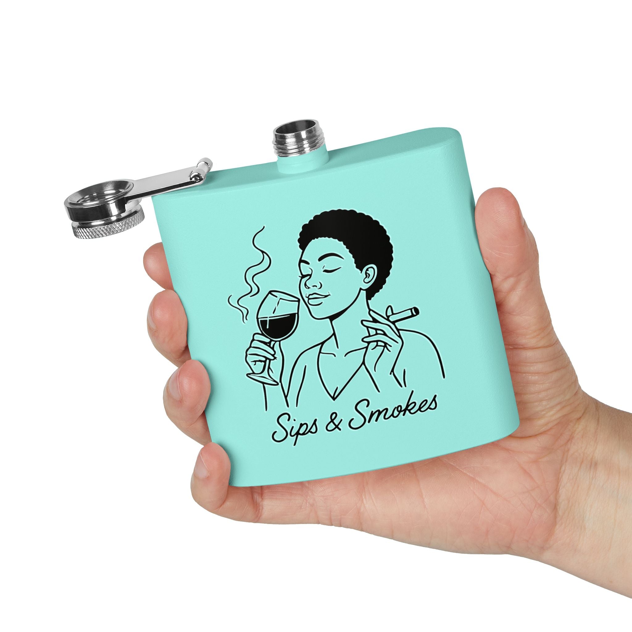 Stainless Steel Flask, 6oz