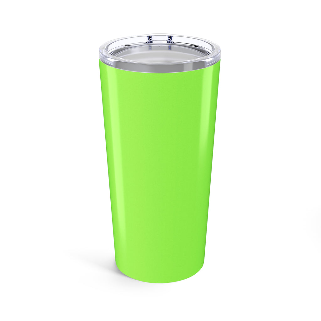 Aquarius Zodiac 20oz Tumbler — Neon Green Horoscope Travel Mug