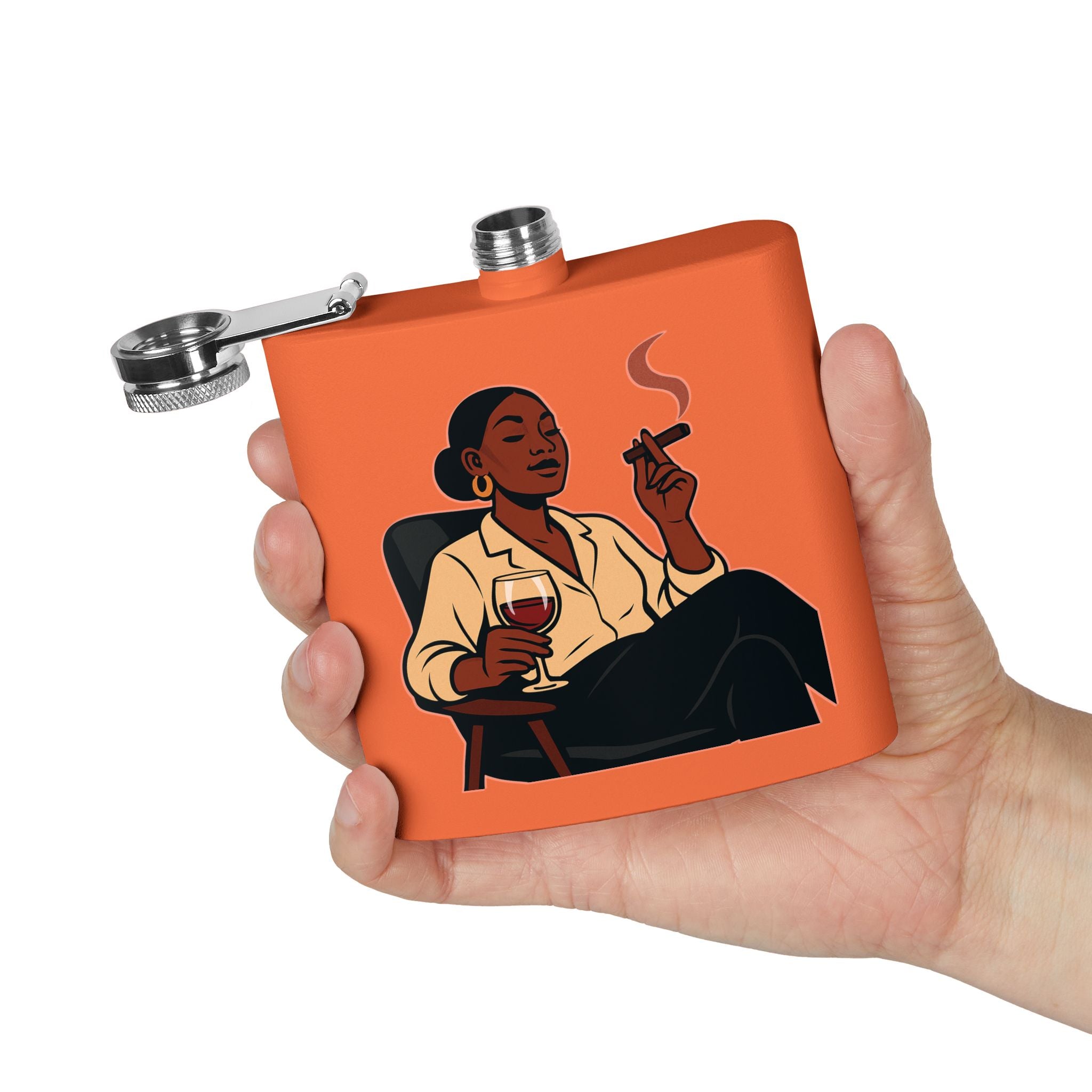 Stainless Steel Flask, 6oz