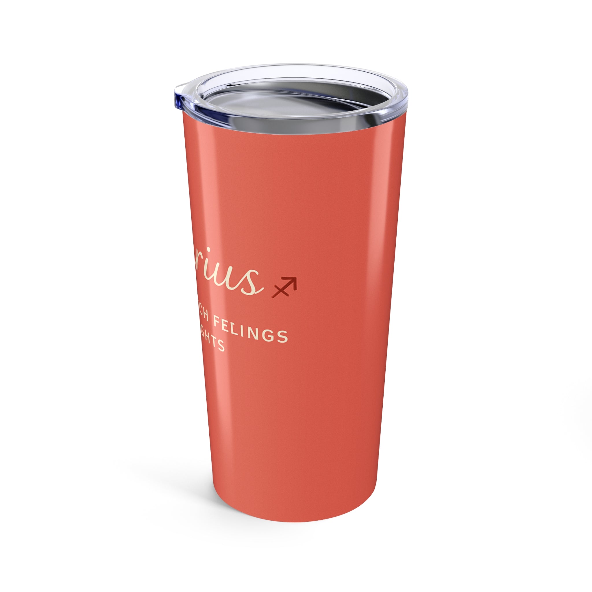 Sagittarius 20oz Tumbler – 'I Don't Catch Feelings, I Catch Flights' Travel Coffee Cup