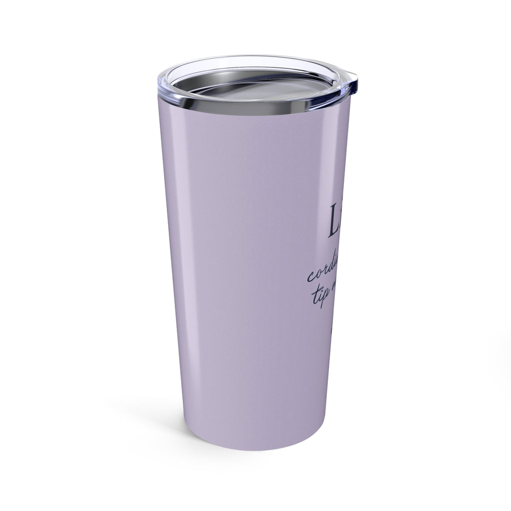 Libra 20oz Tumbler – 'Cordial Until You Tip My Scale' Zodiac Travel Mug