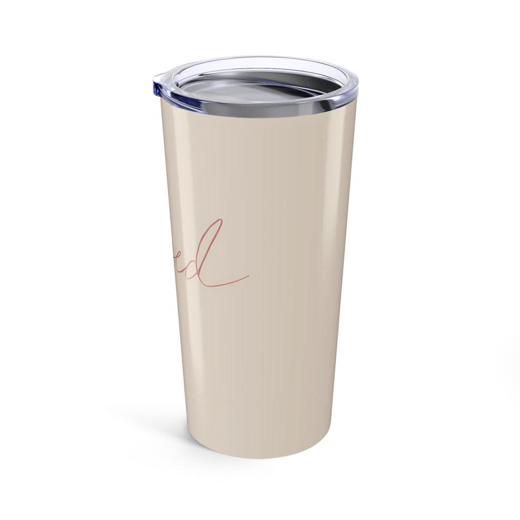 Blessed 20oz Tumbler – Beige Insulated Travel Cup