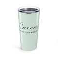 Copy of Cancer Zodiac Script Tumbler 20oz | Astrological Sign, Minimal Pastel Design