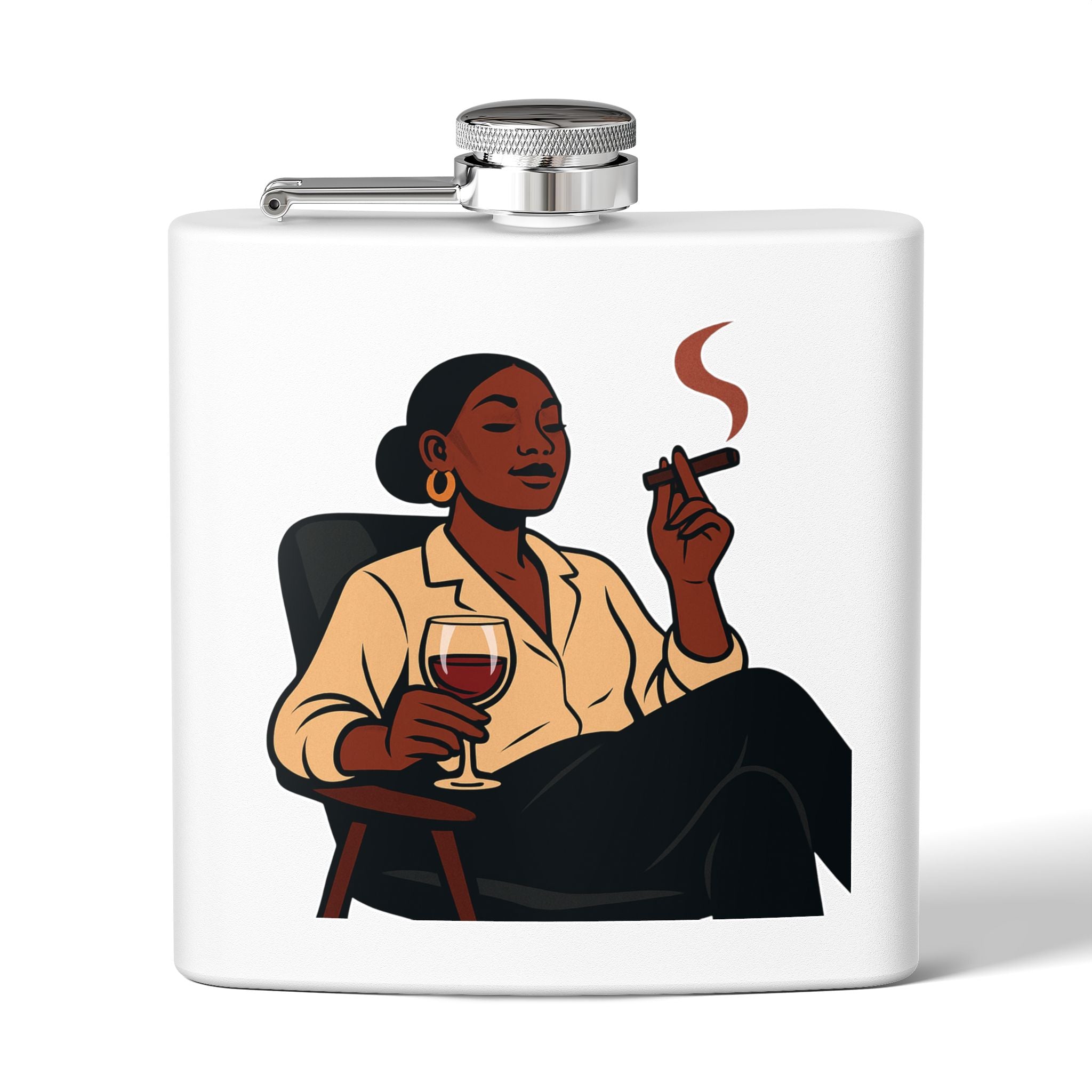 Stainless Steel Flask, 6oz