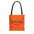 Sarcasm University Tote Bag, Funny Tote, Gift for Students, Everyday Use, Sarcastic Humor, Orange Canvas Bag