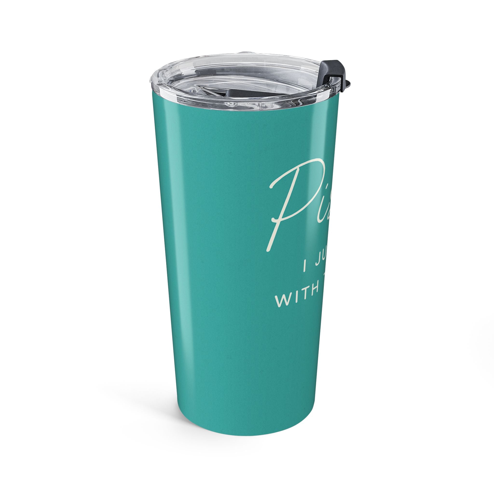Pisces 20oz Tumbler - "I Just Go With The Flow" Zodiac Travel Cup